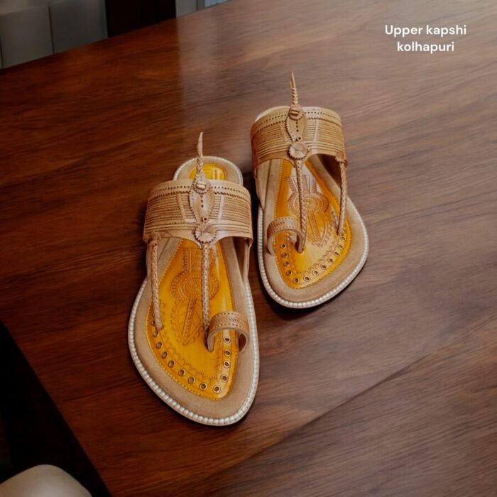 The Upper kapshi suede carving kolhapuri